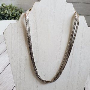 PREMIER DESIGNS Silverado Four Strand Necklace EUC